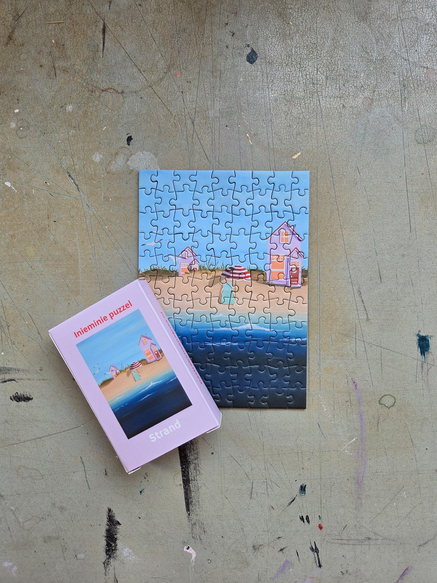 Inieminie puzzel strand