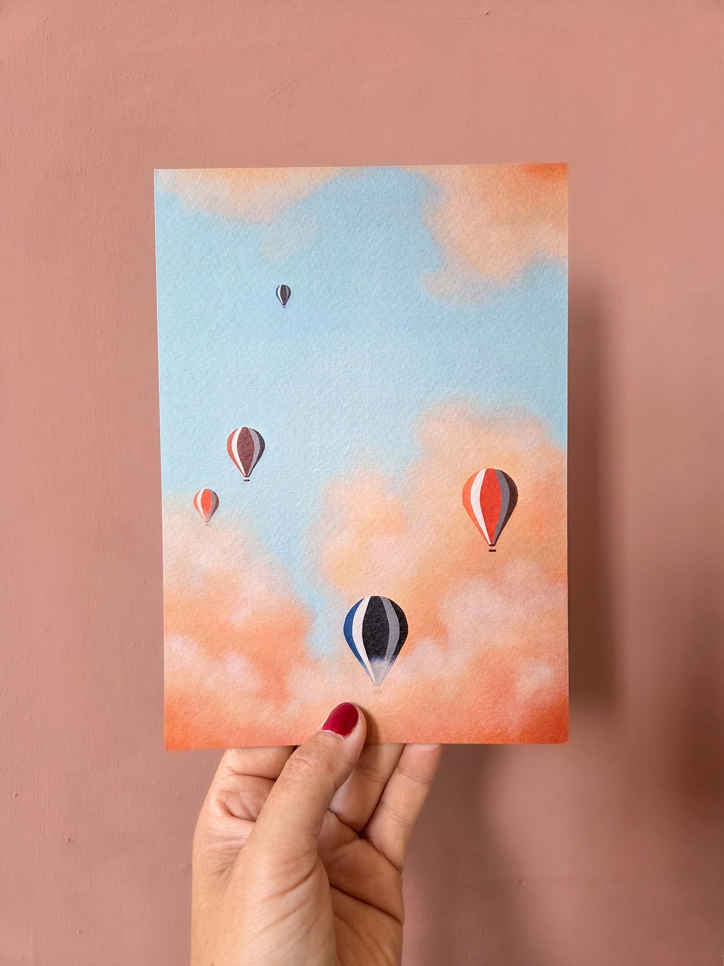 A5 print luchtballonnen oranje